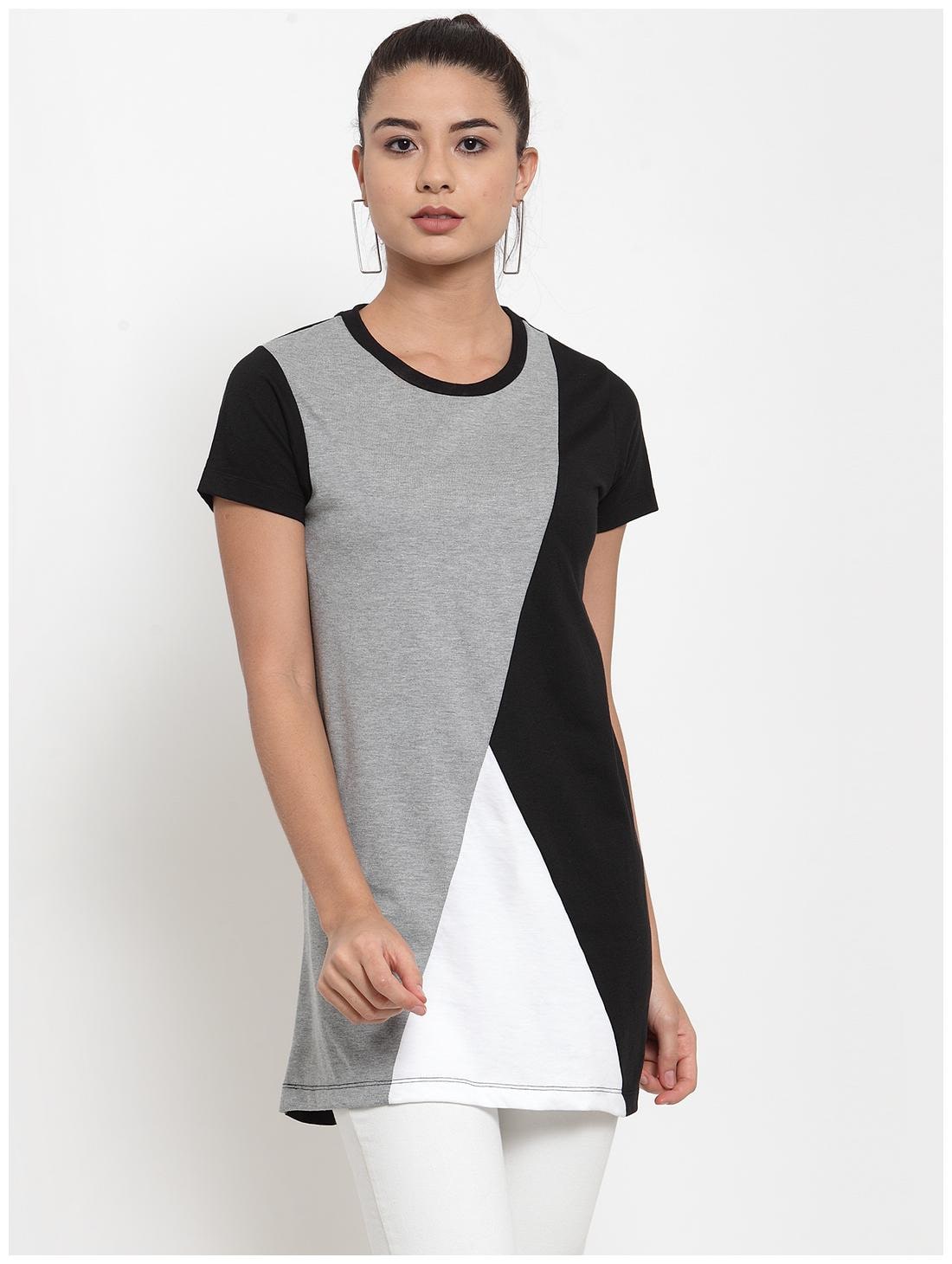 

Kalt Women Blended Colourblocked A Line Multi
