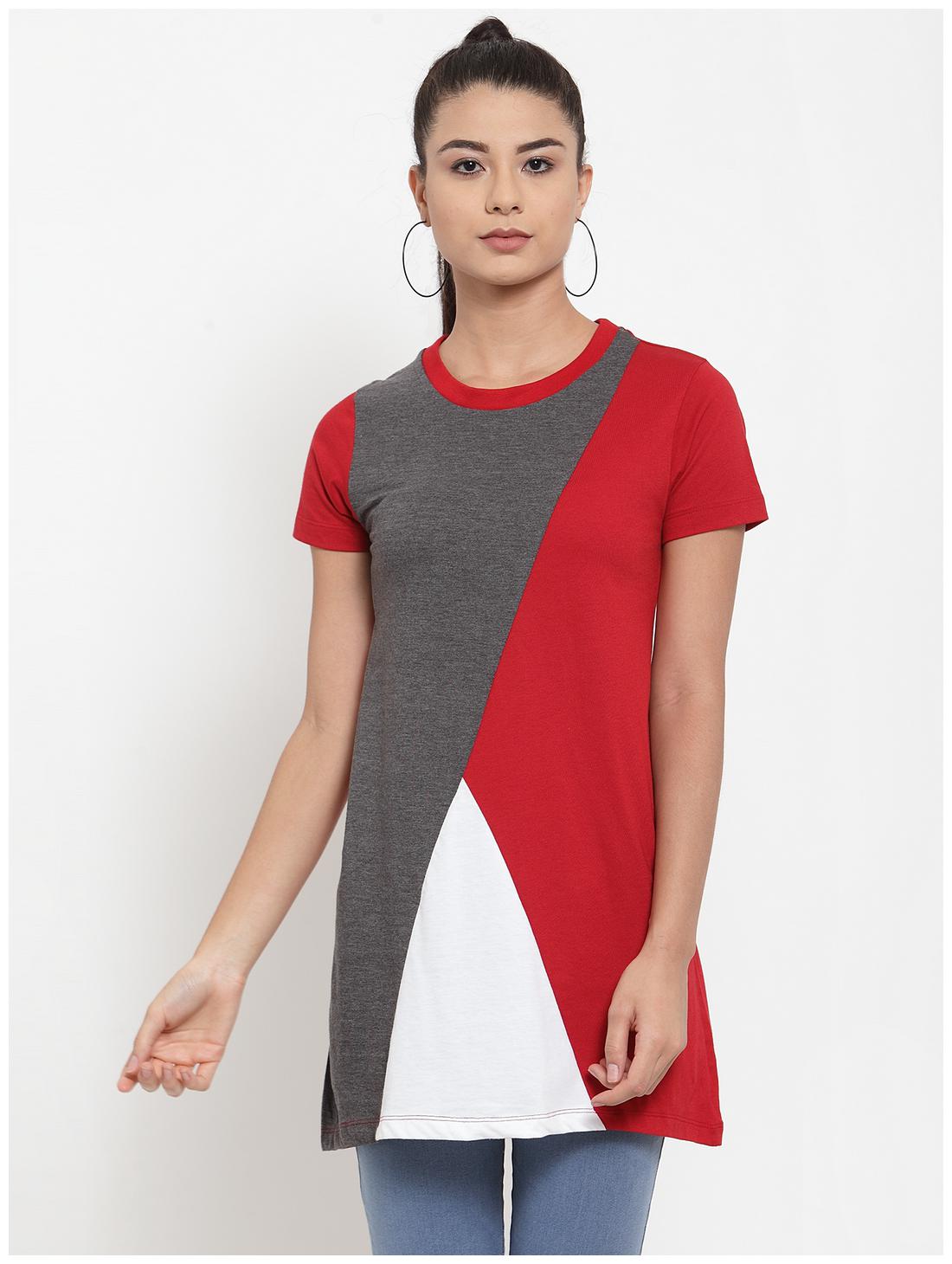

Kalt Women Blended Colourblocked A Line Multi