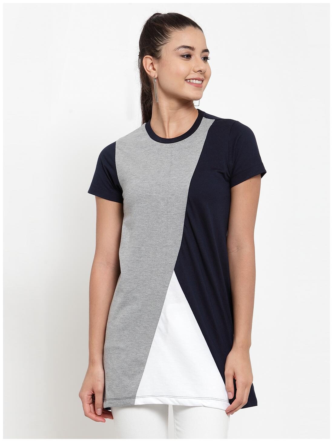 

Kalt Women Blended Colourblocked A Line Multi