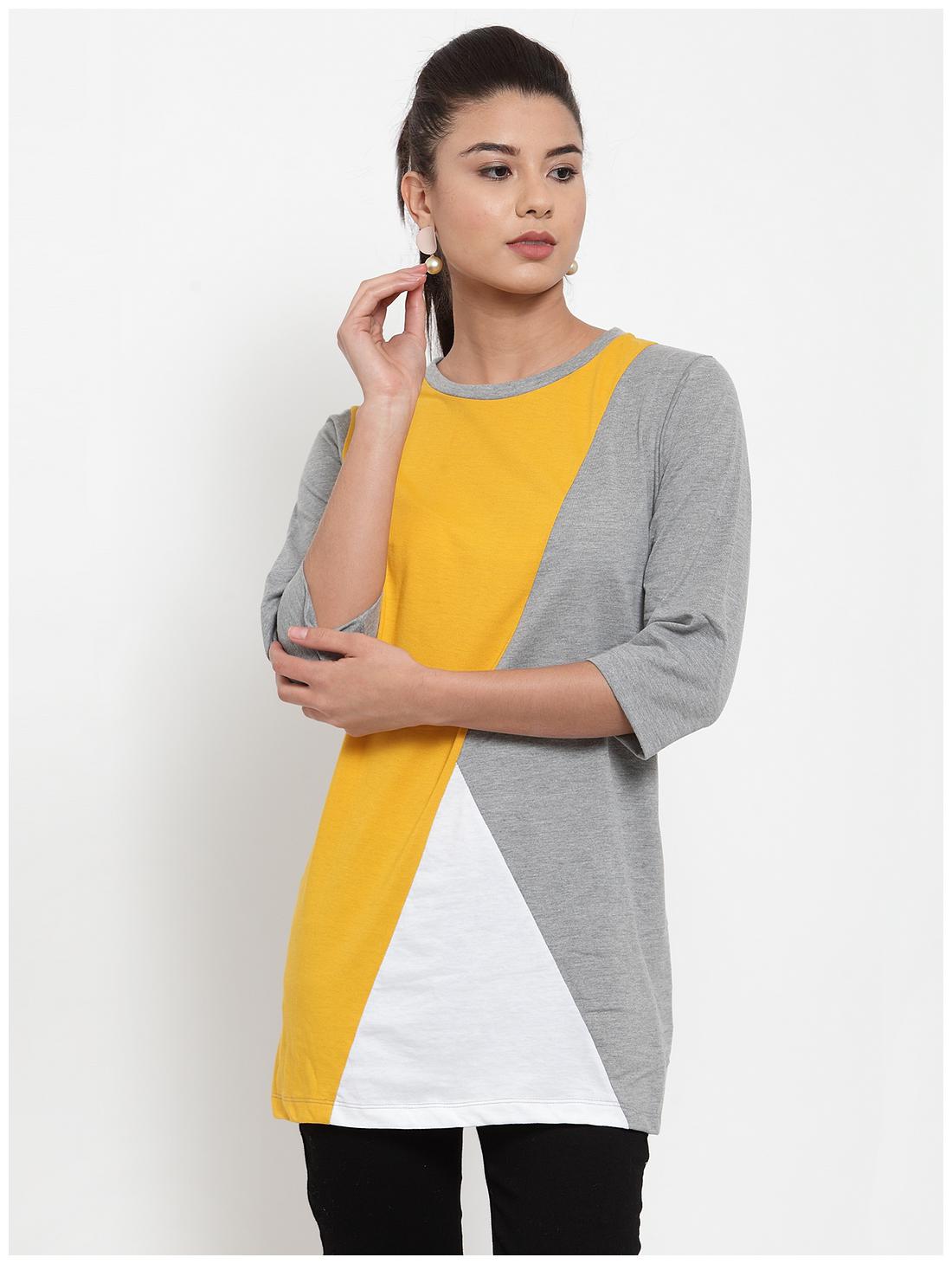

Kalt Women Blended Colourblocked A Line Multi