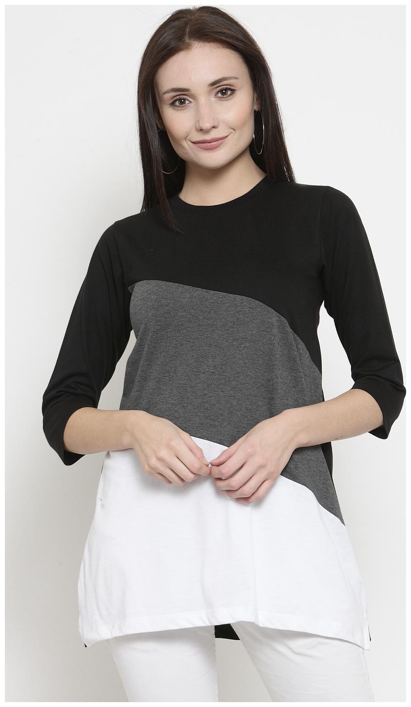 

Kalt Women Blended Striped Tops Tunics Multi