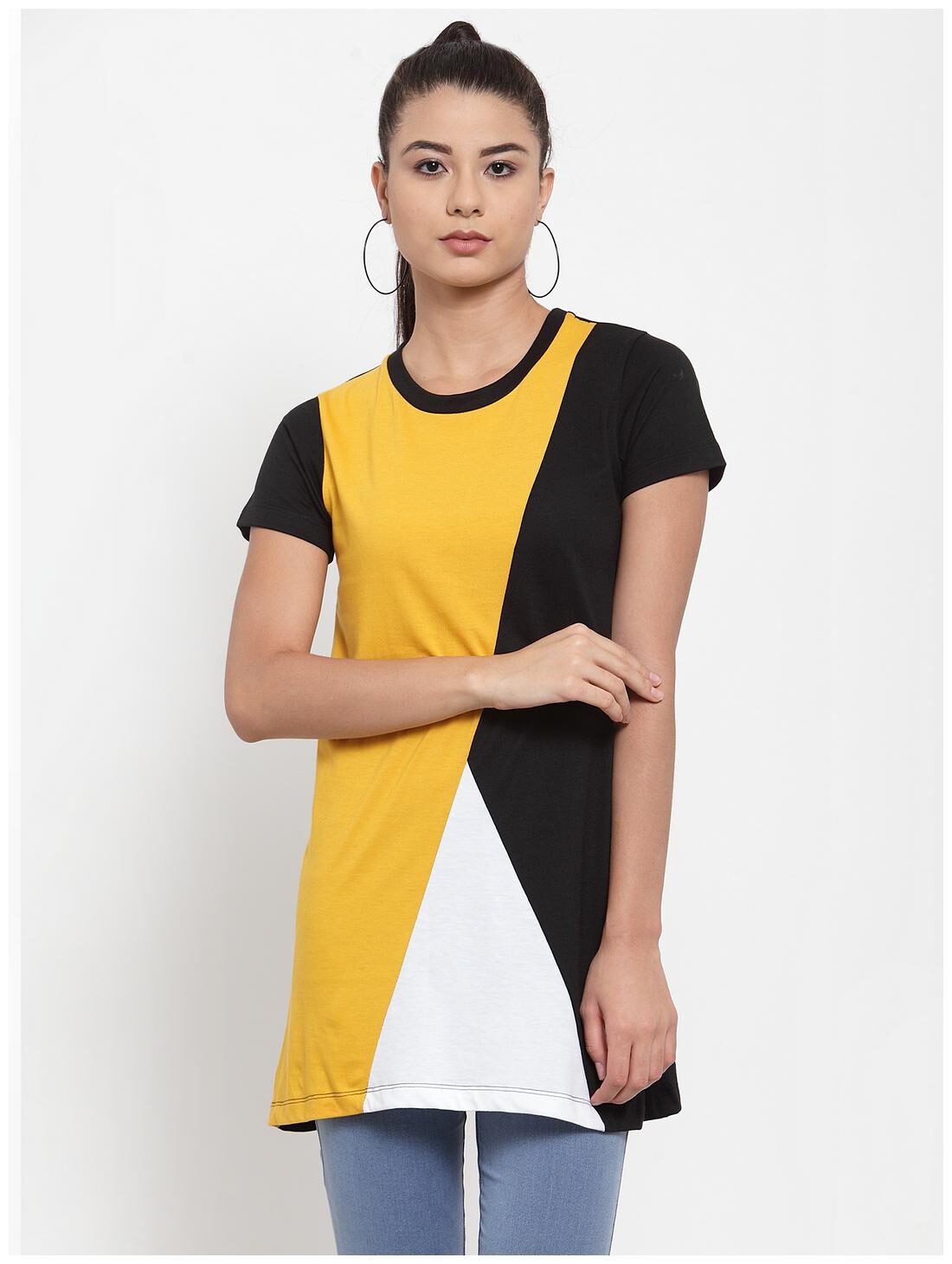

Kalt Women Blended Colourblocked A Line Multi