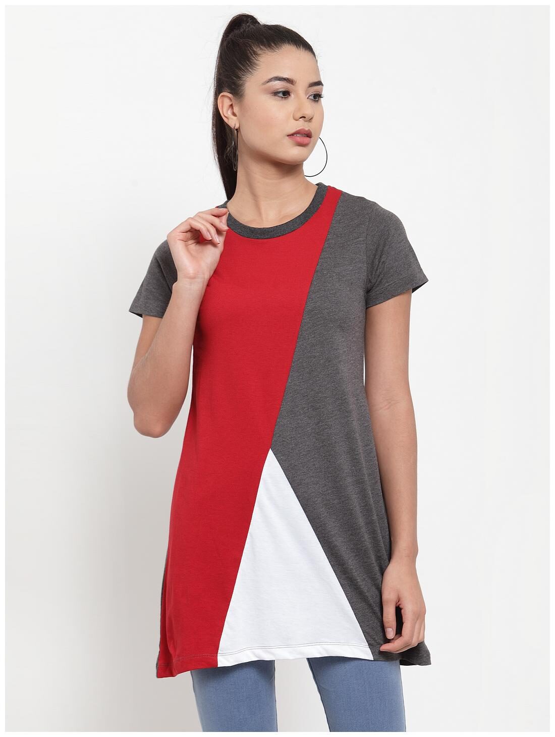 

Kalt Women Blended Colourblocked A Line Multi