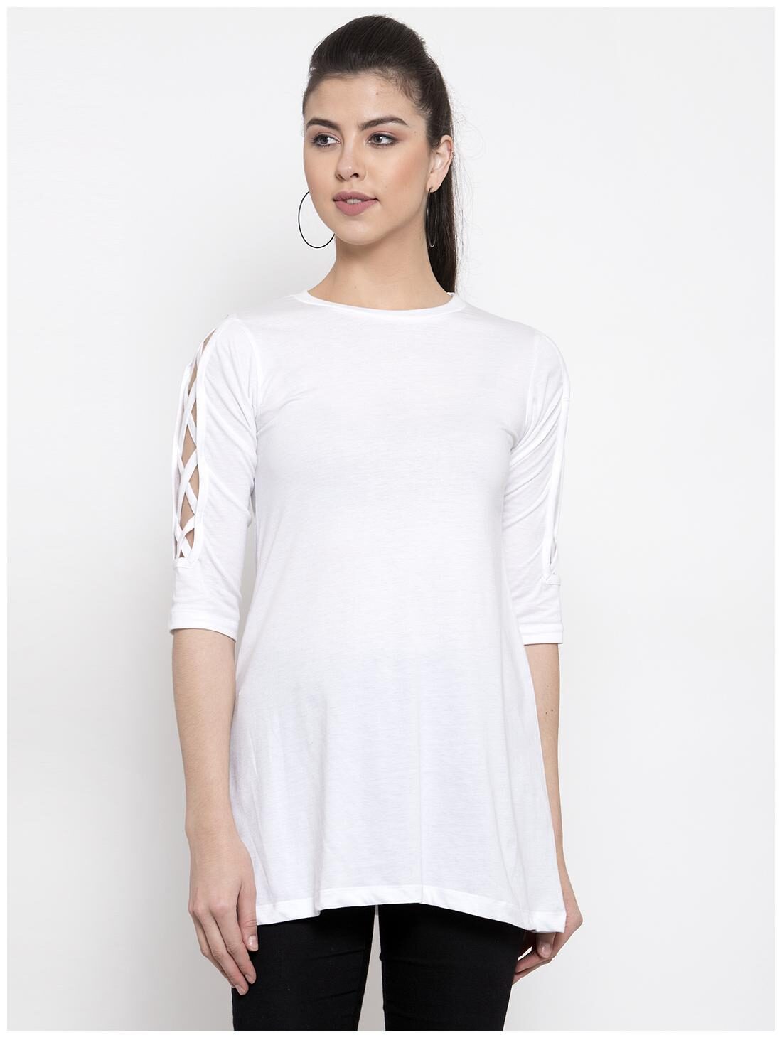 

Kalt Women Solid Regular tunic - White