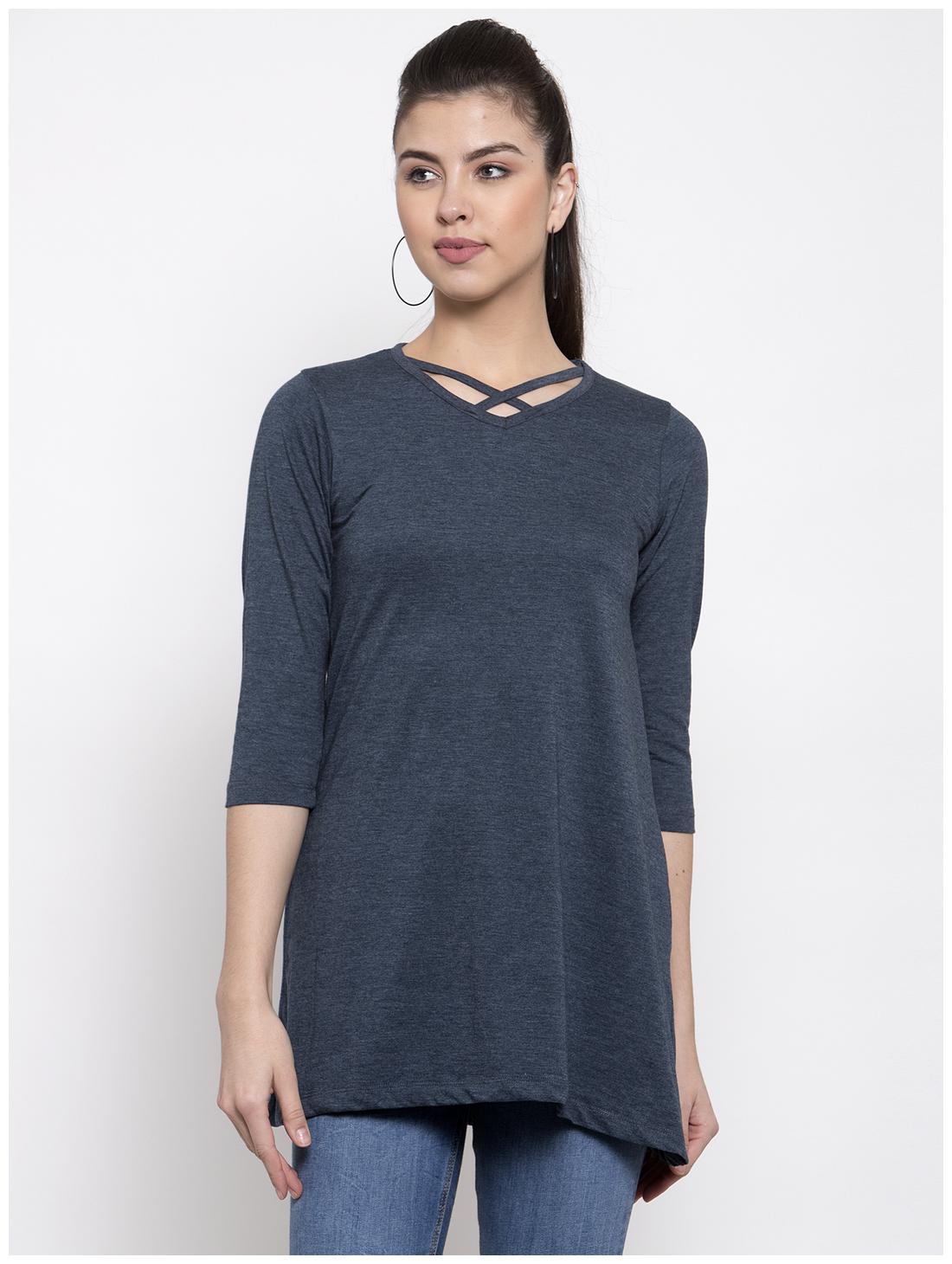 

Kalt Women Solid Regular top - Blue