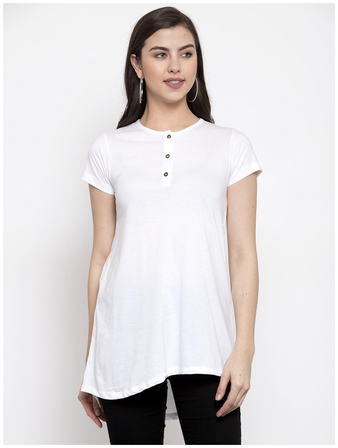 

Kalt Women Solid Regular tunic - White