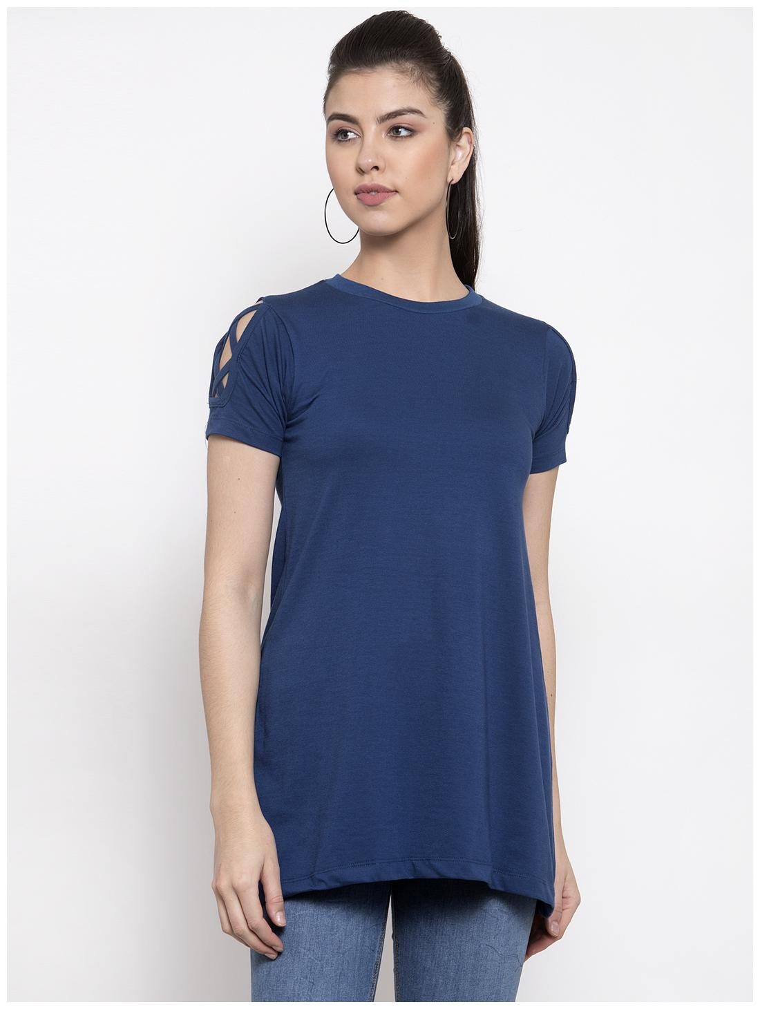 

Kalt Women Solid Regular top - Blue