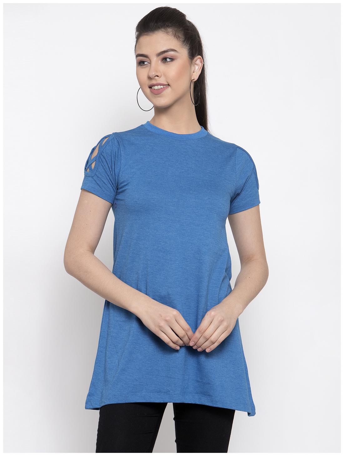 

Kalt Women Solid Regular top - Blue