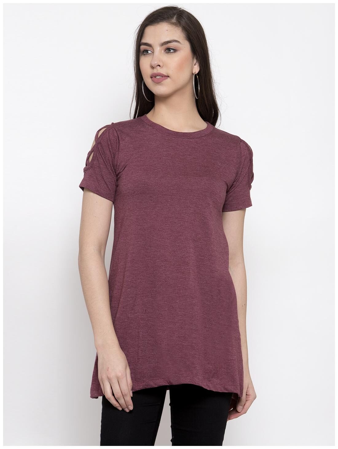 

Kalt Women Floral Regular top - Maroon