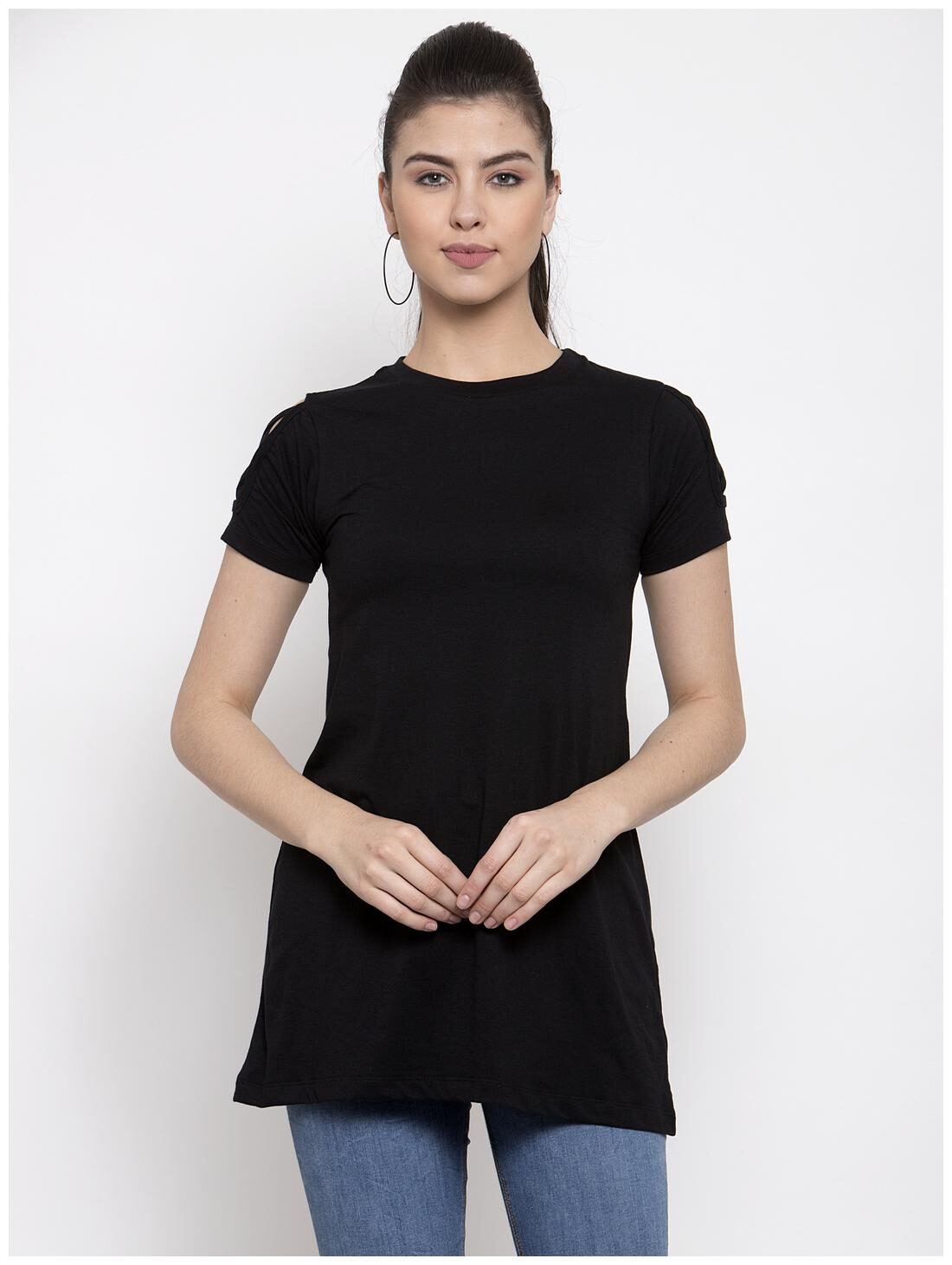 

Kalt Women Floral Regular top - Black