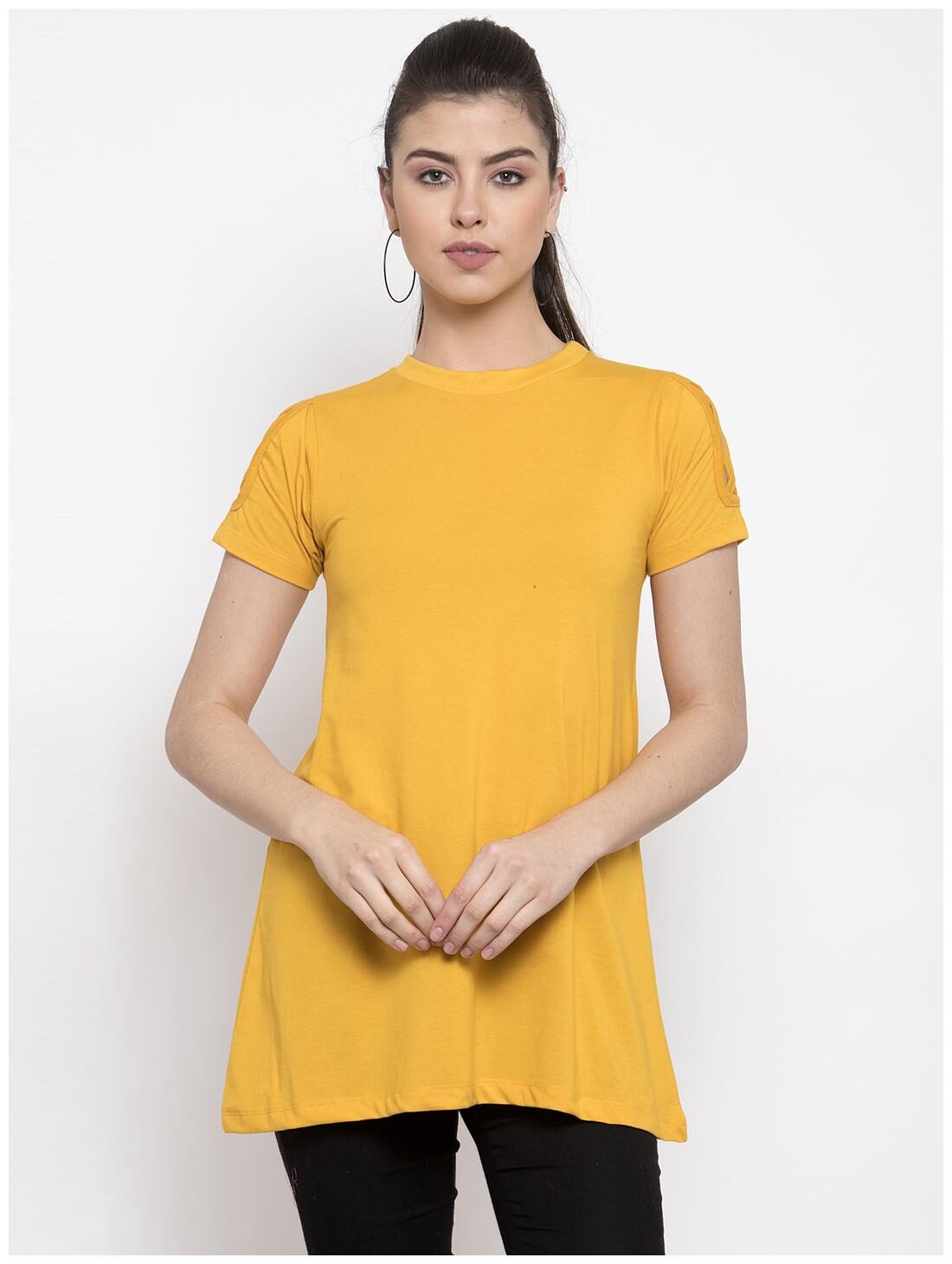 

Kalt Women Solid Regular top - Yellow