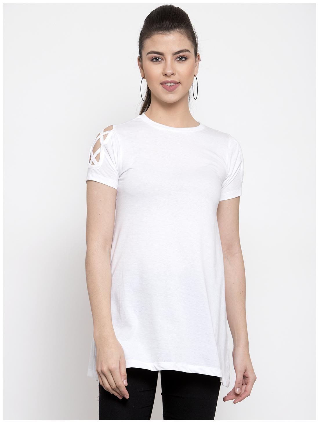 

Kalt Women Solid Regular tunic - White