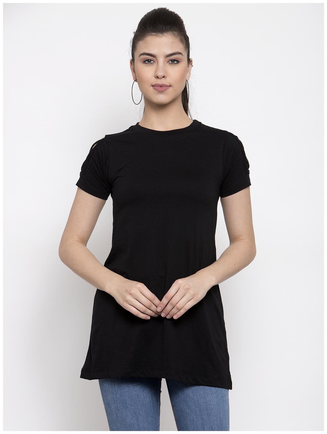 

Kalt Women Floral Regular top - Black