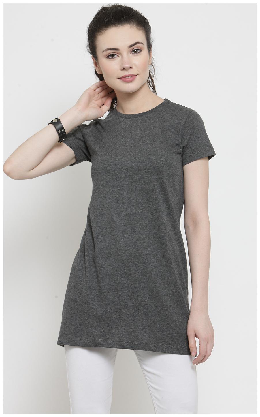 

Kalt Women Solid Regular tunic - Grey