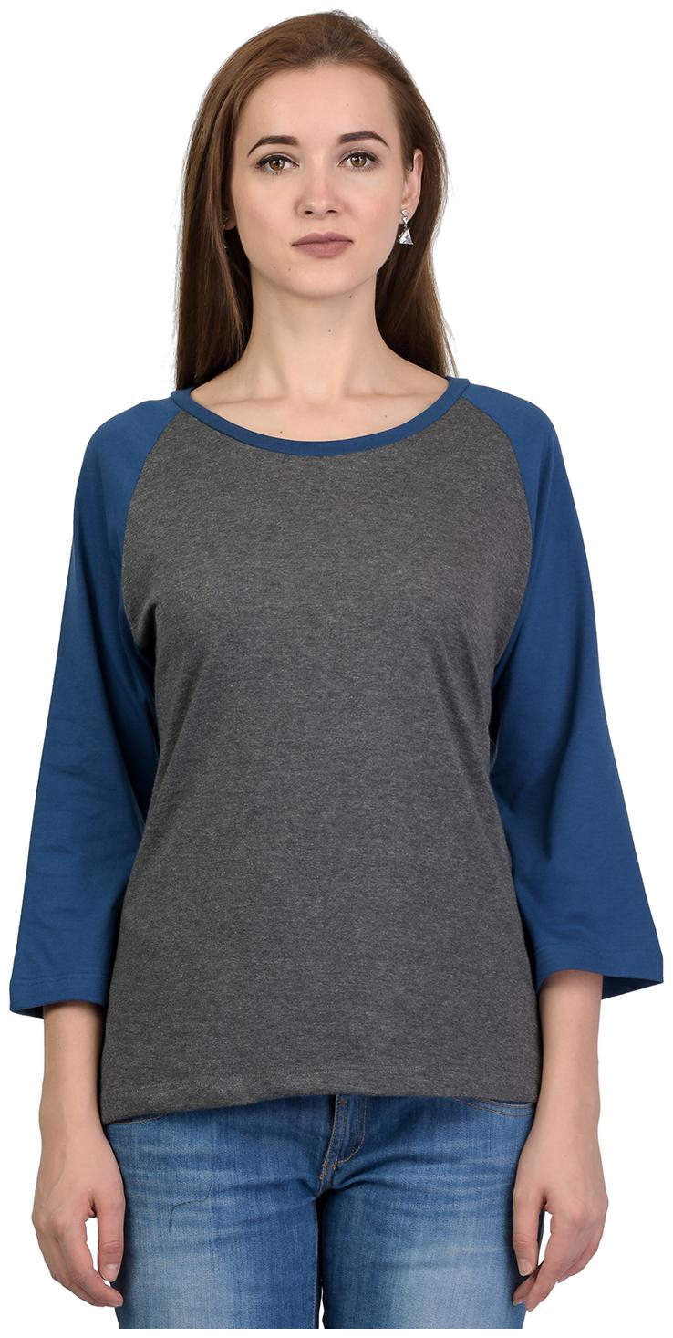 

Kalt Women Solid Regular top - Grey Blue