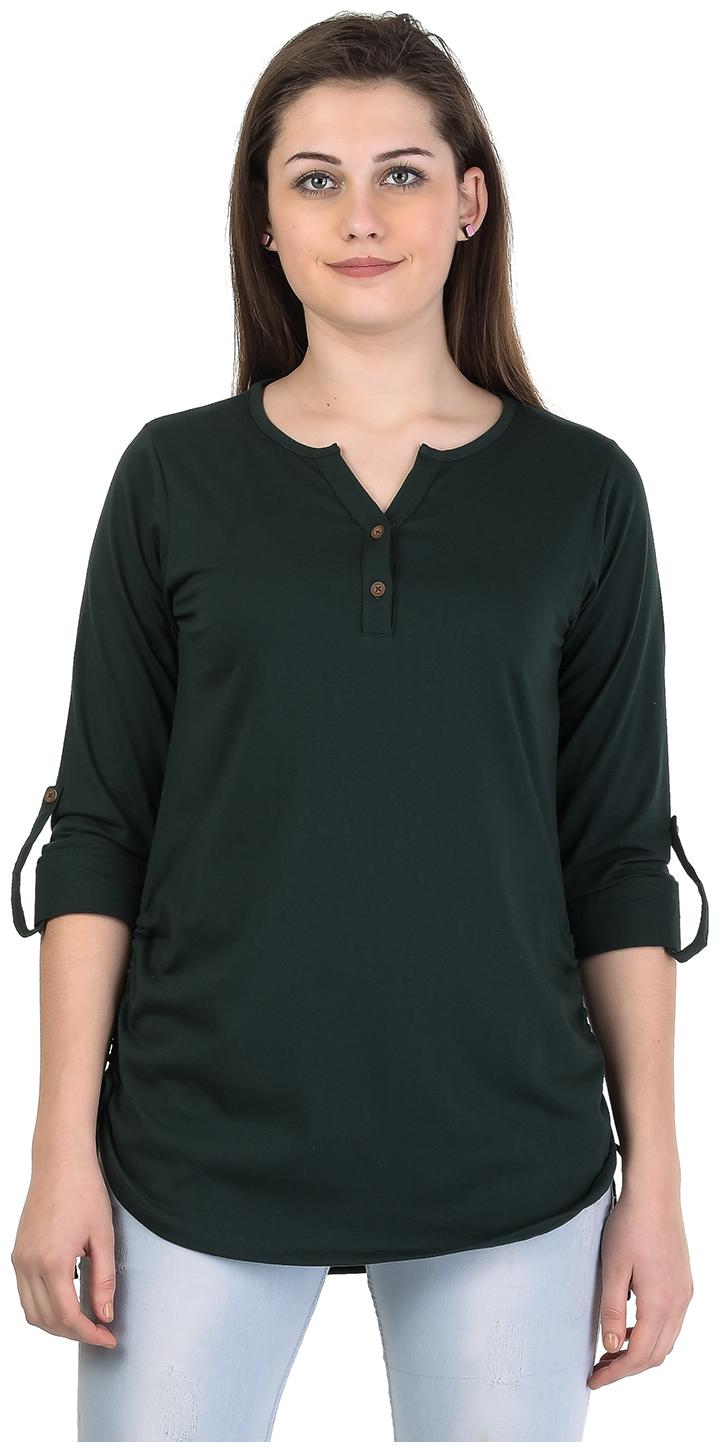 

Kalt Women Solid Regular tunic - Green