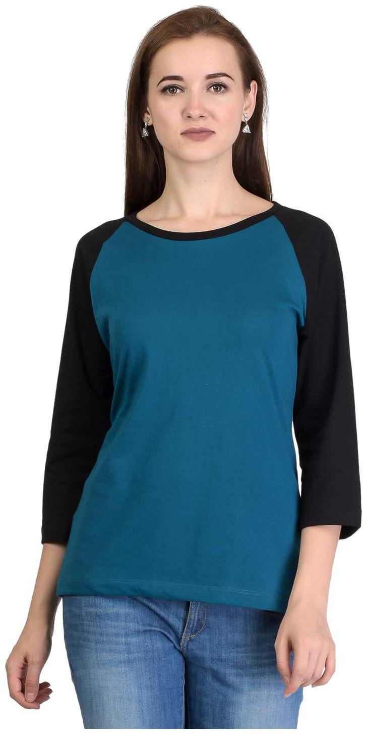 

Kalt Women Printed A-line top - Blue Black