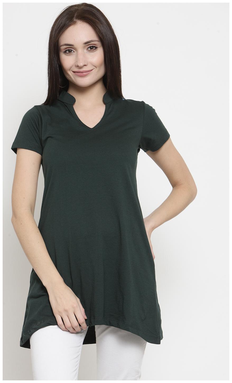 

Kalt Women Solid Regular tunic - Green