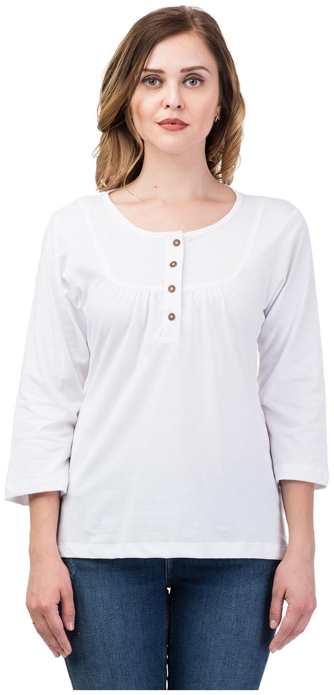 

Kalt Women Solid Regular top - White