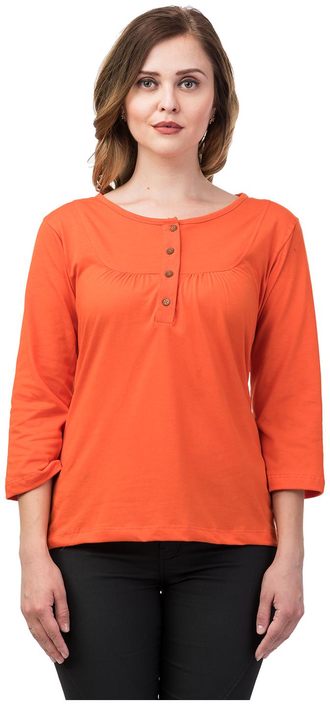 

Kalt Women Solid A-line top - Orange