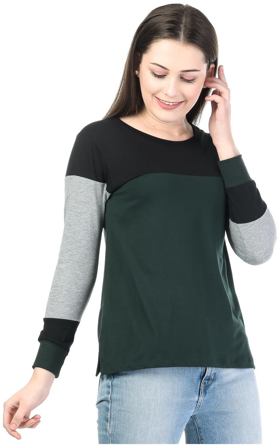 

Kalt Women Solid Regular tunic - Green Black