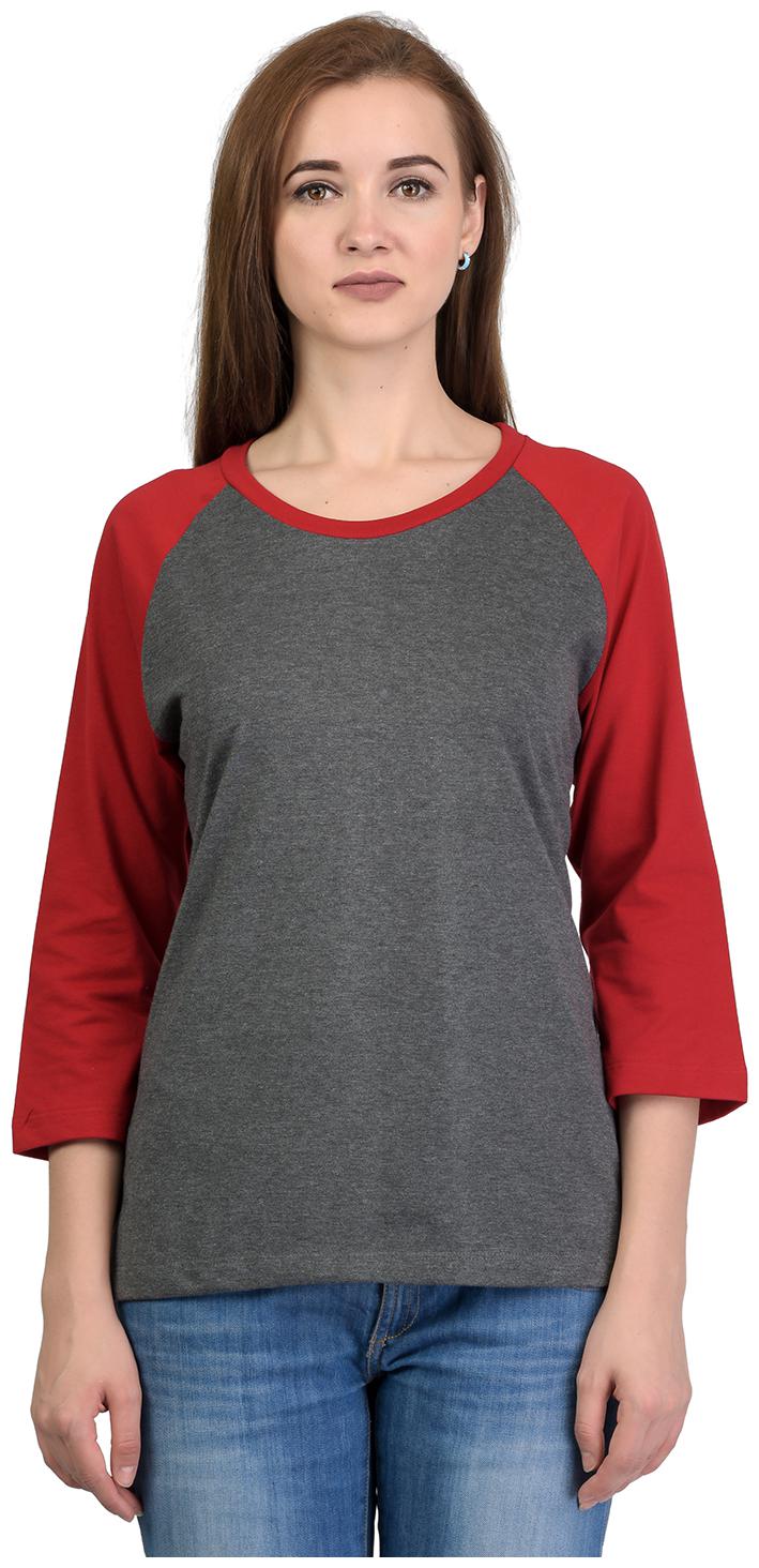 

Kalt Women Solid A-line top - Grey Red