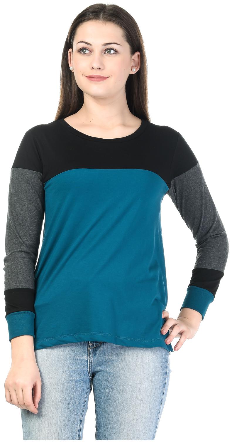 

Kalt Women Solid Regular top - Blue Black