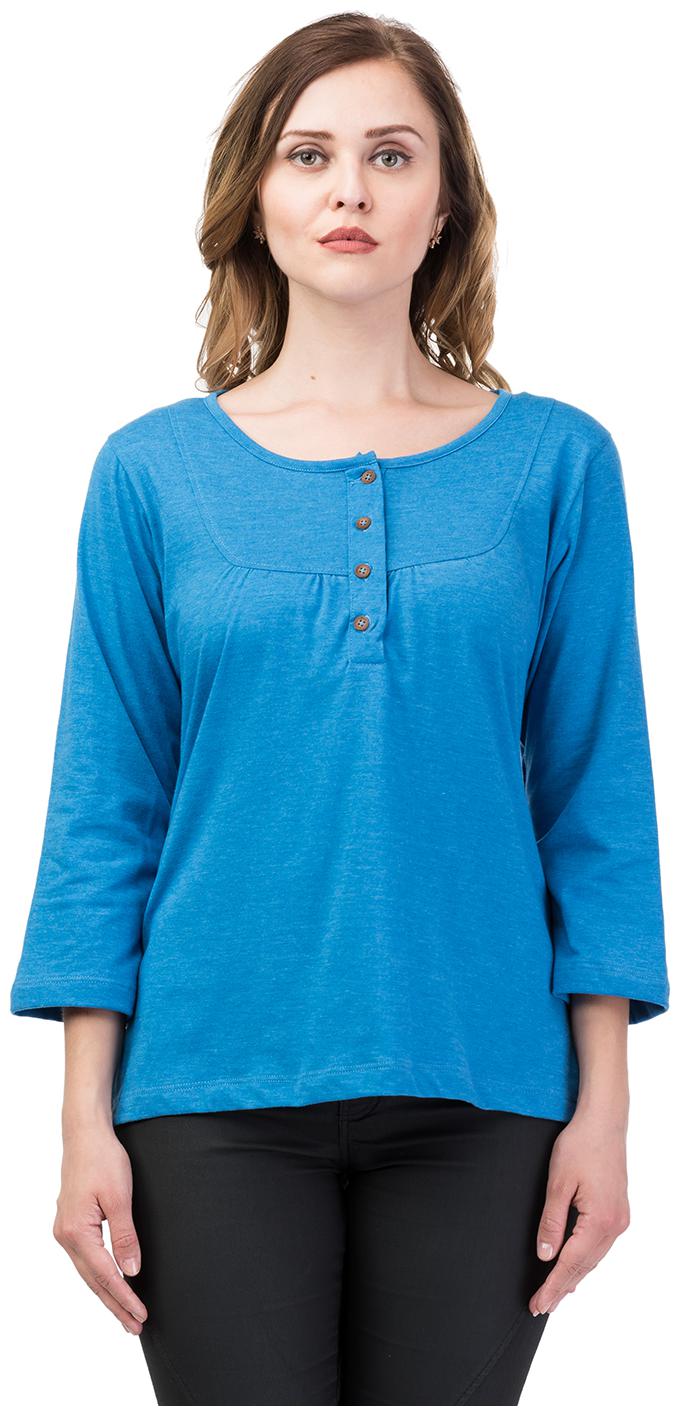 

Kalt Women Solid Regular top - Blue