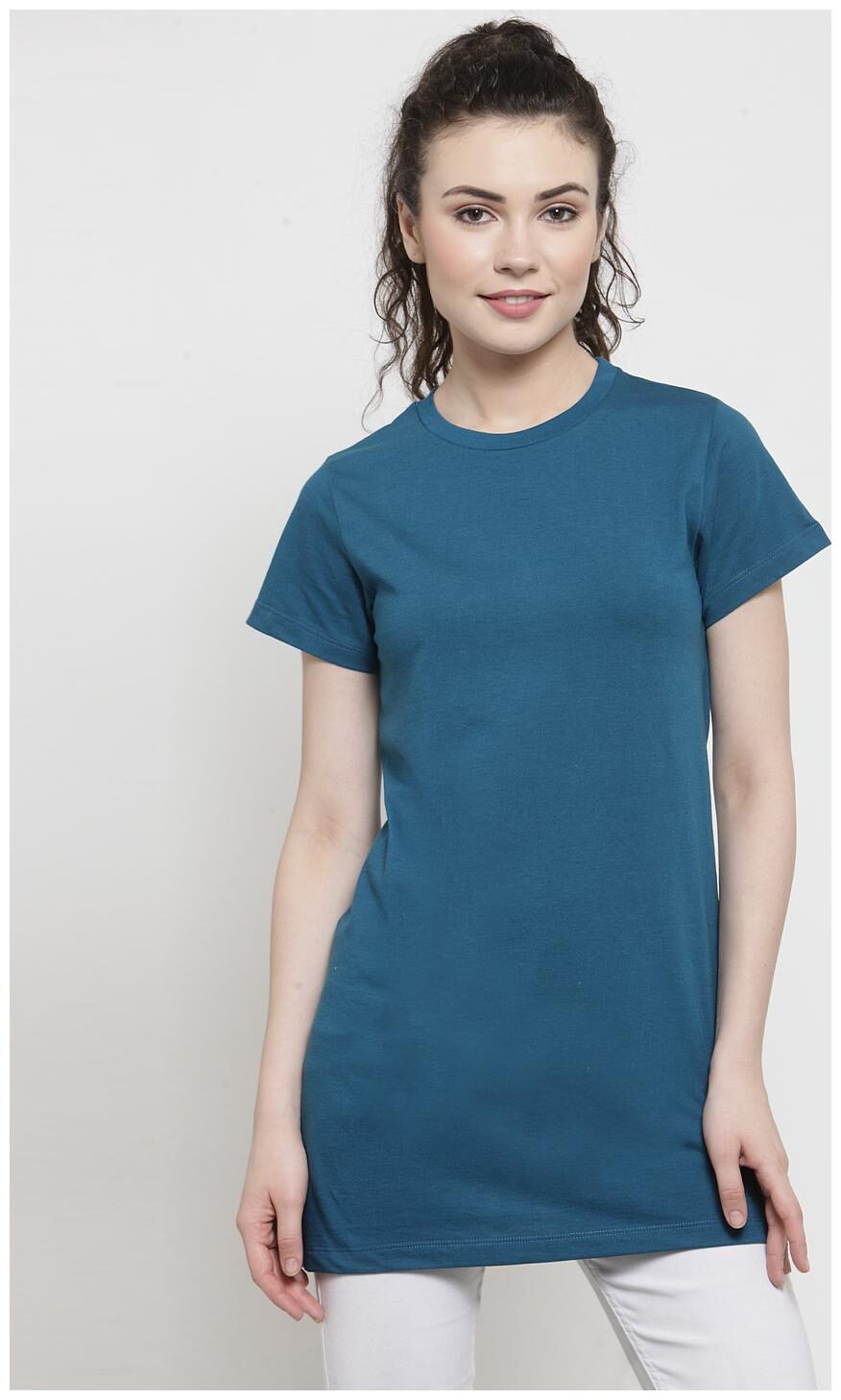 

Kalt Women Solid Regular tunic - Blue