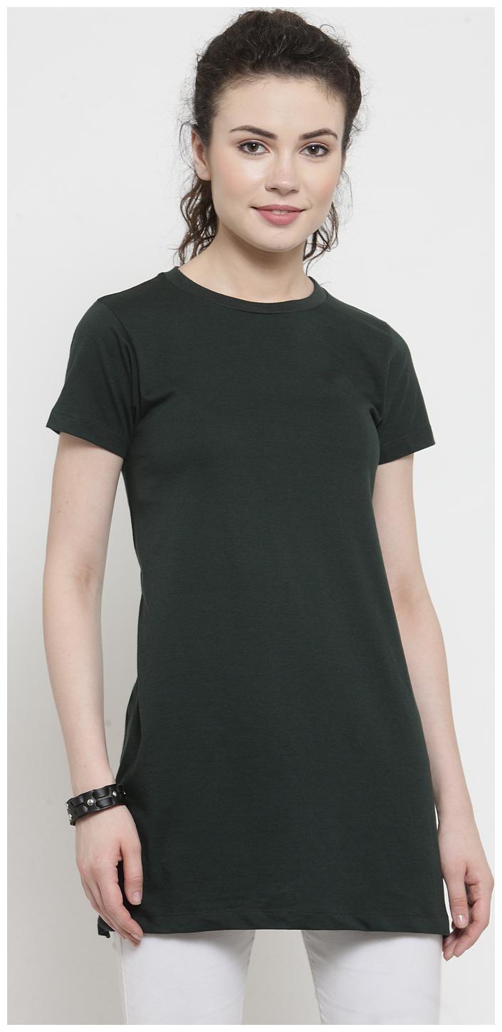 

Kalt Women Solid Regular tunic - Green