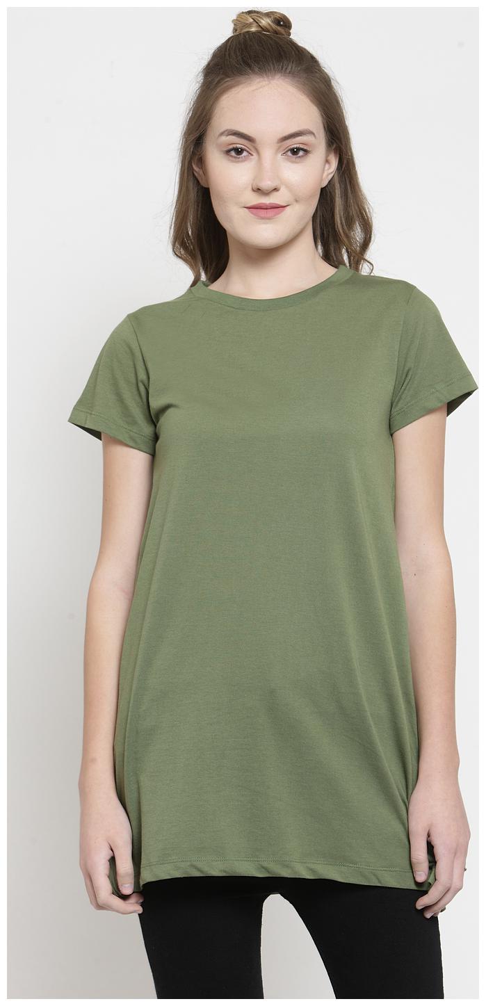 

Kalt Women Solid Regular tunic - Green