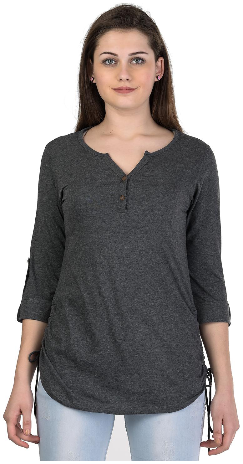 

Kalt Women Solid Regular tunic - Grey