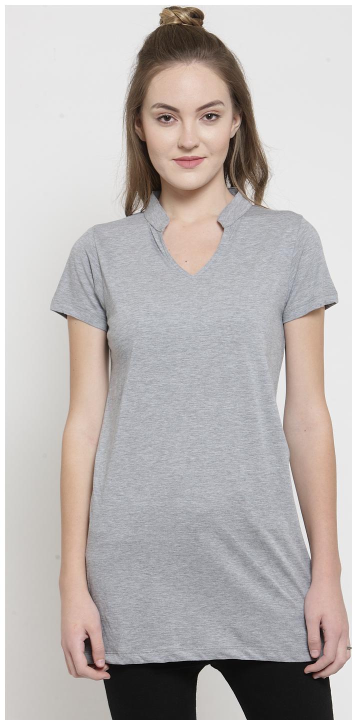 

Kalt Women Solid Regular tunic - Grey