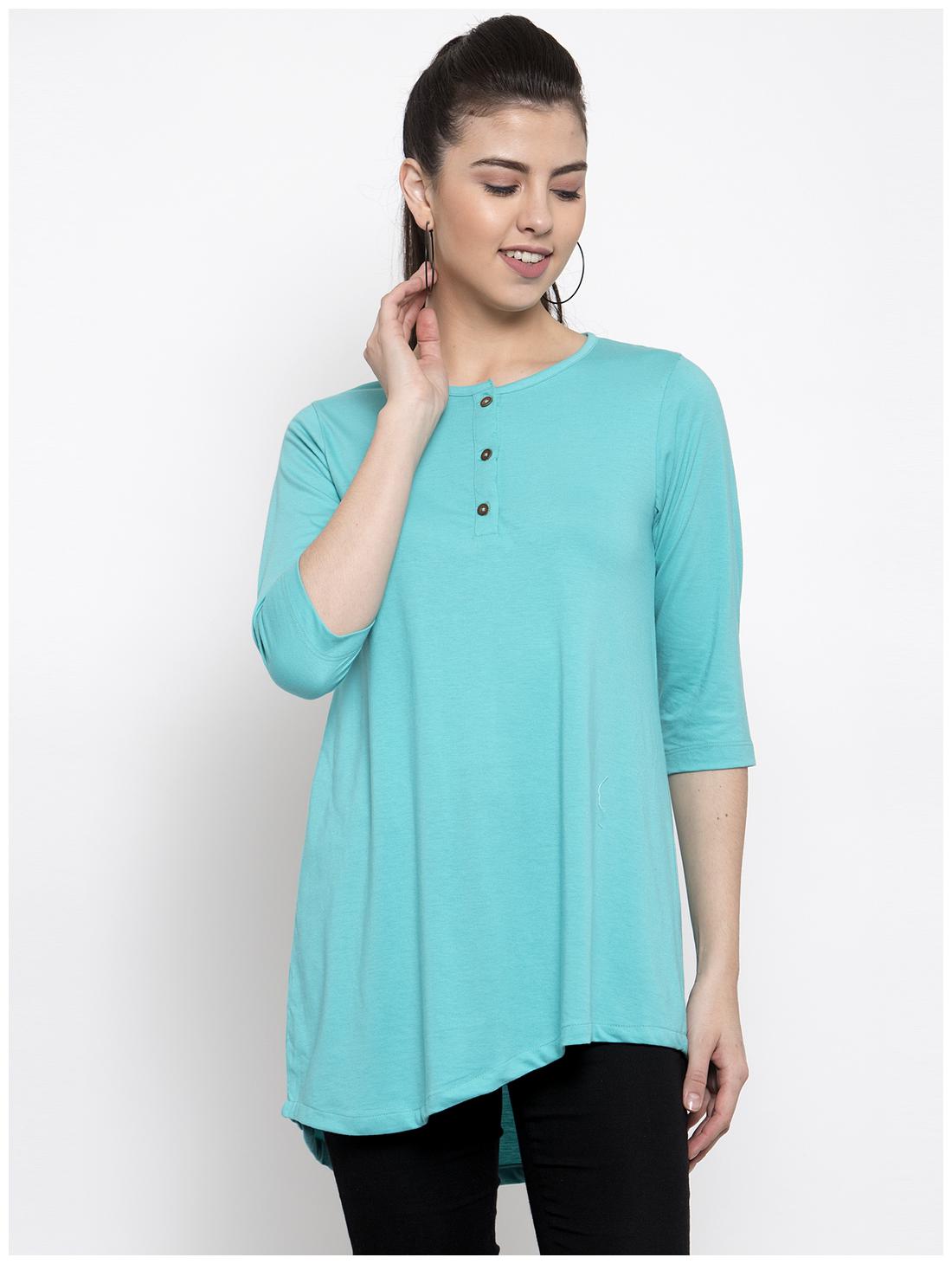 

Kalt Women Solid Regular top - Blue