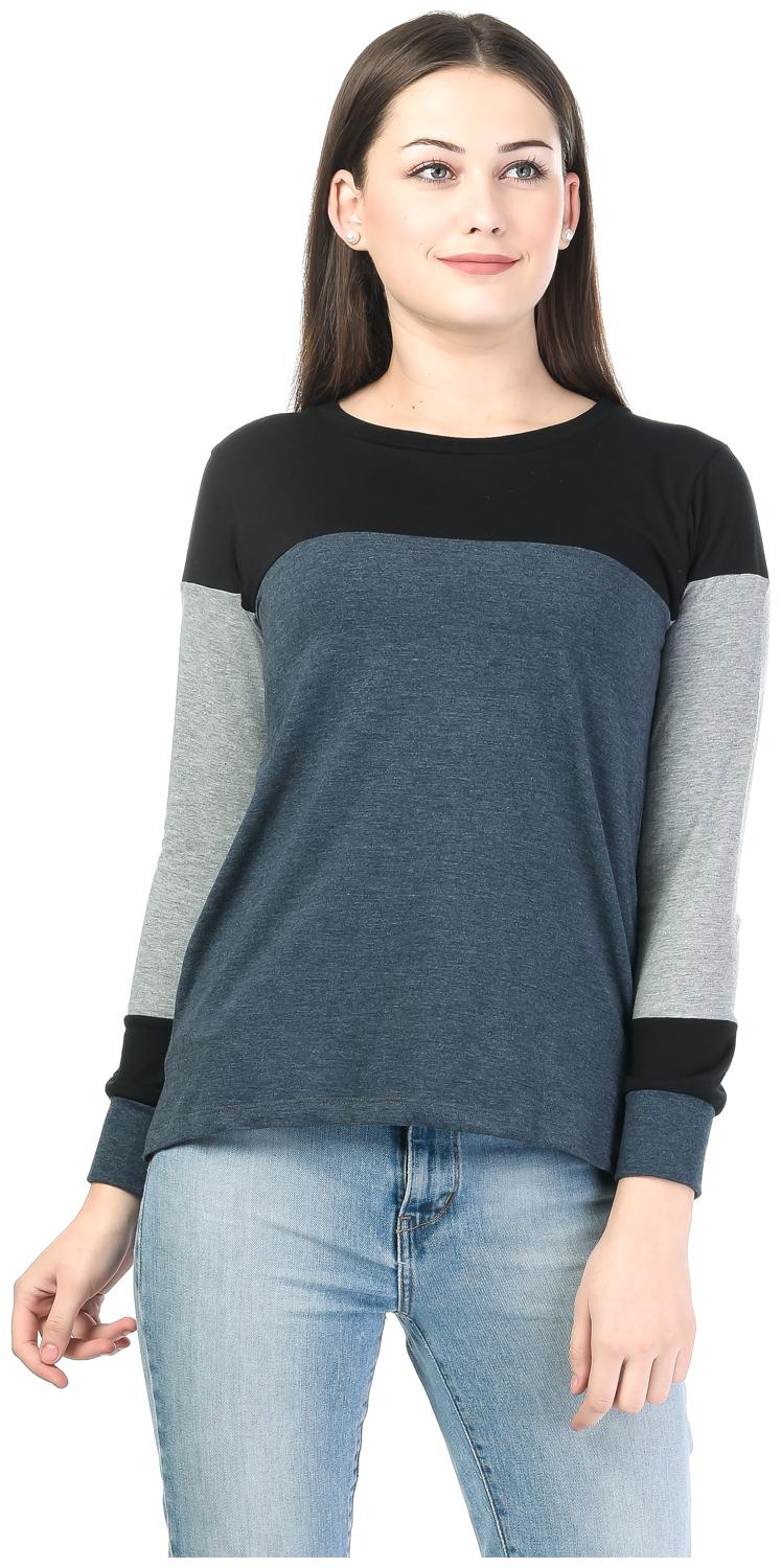 

Kalt Women Solid Regular top - Blue Black