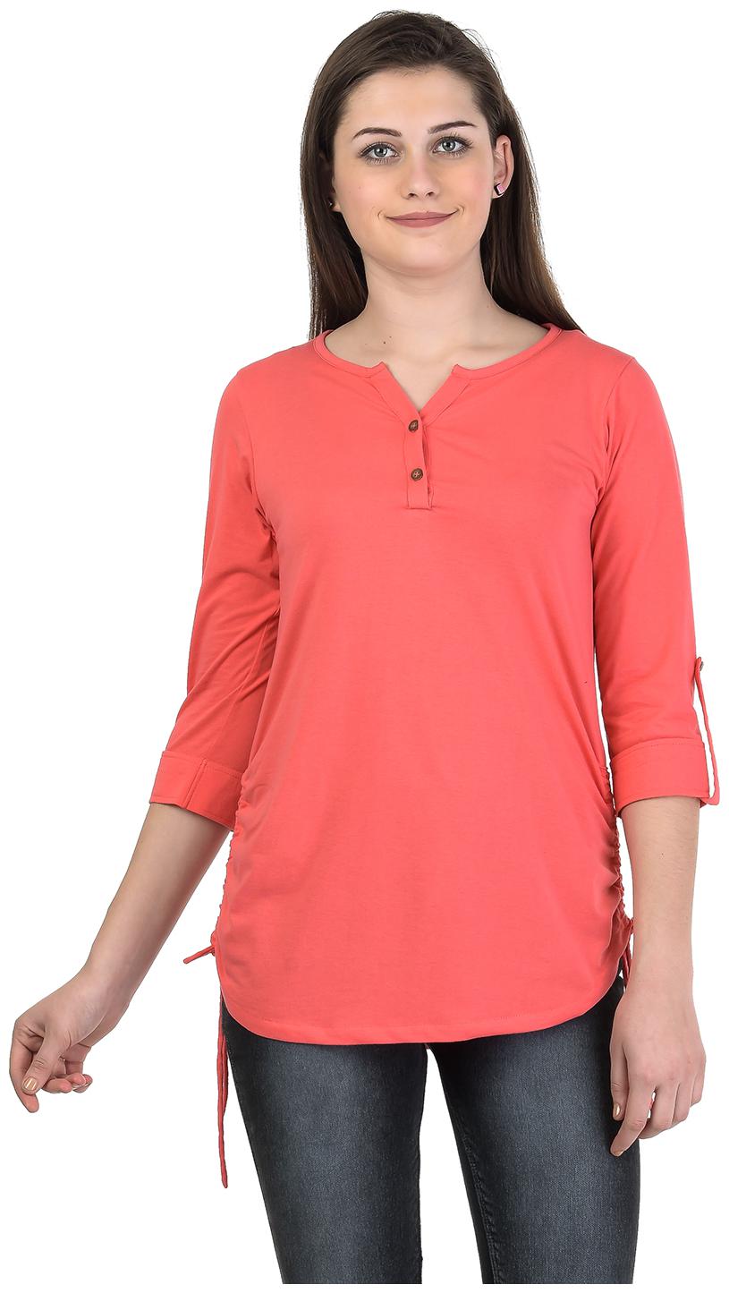 

Kalt Women Solid Regular tunic - Pink