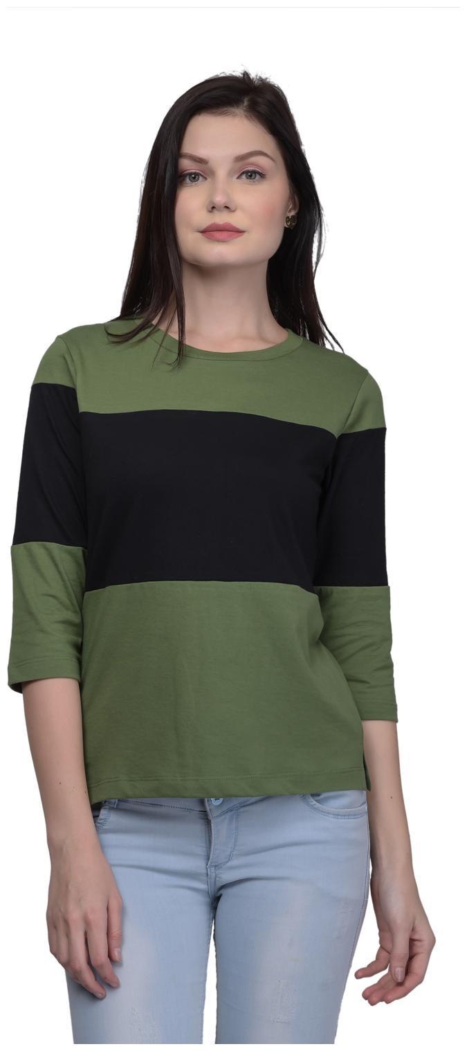 

Kalt Women Striped Regular top - Green Black