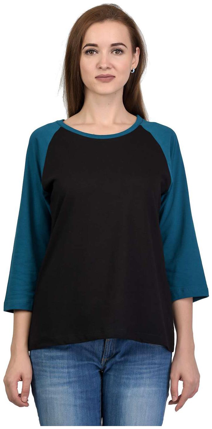 

Kalt Women Solid A-line top - Black Blue