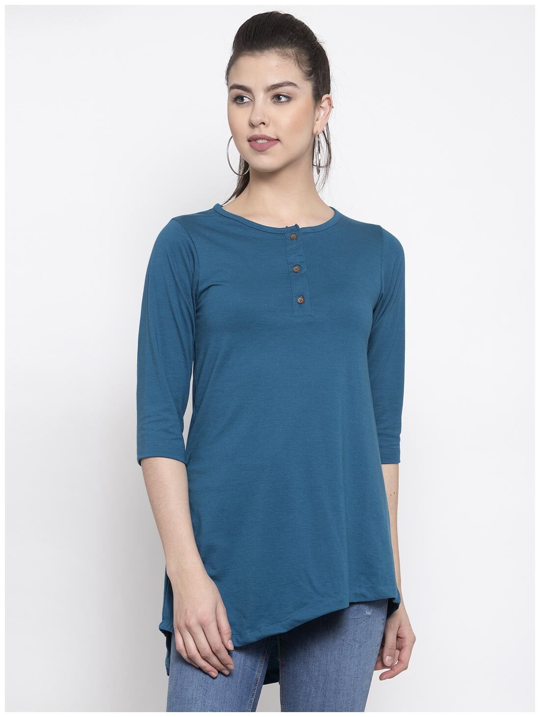 

Kalt Women Solid Regular top - Blue