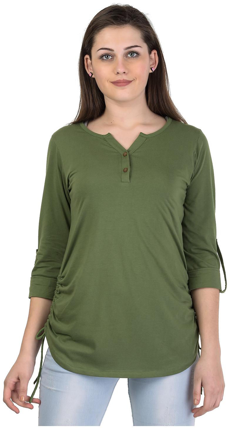 

Kalt Women Solid Regular tunic - Green