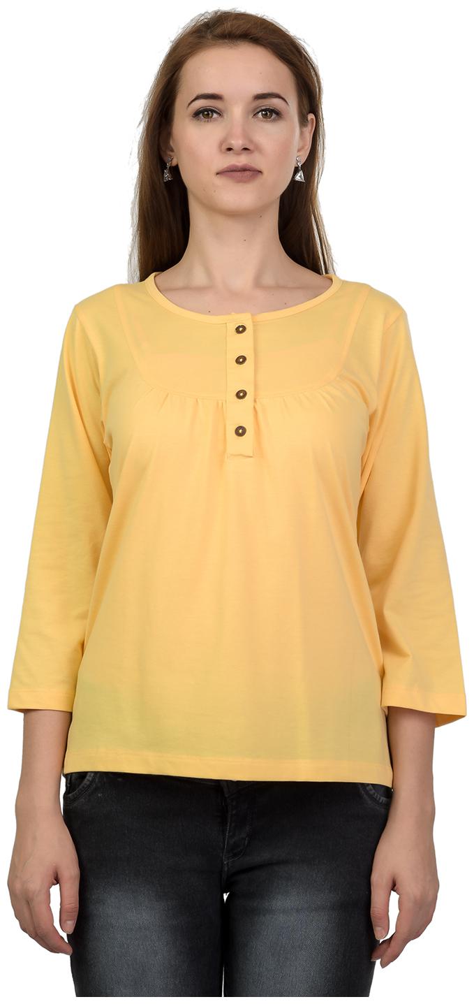 

Kalt Women Solid Regular top - Yellow