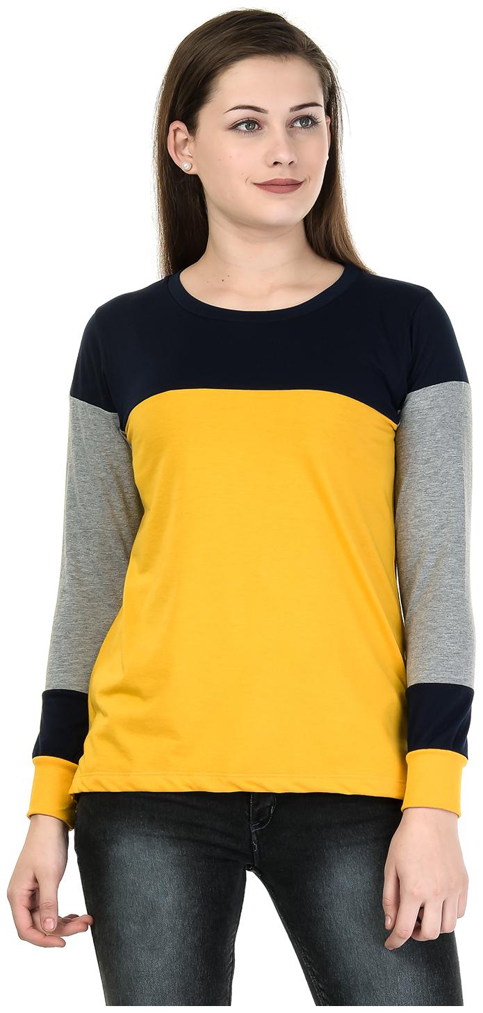 

Kalt Women s Round Neck Full Sleeves Cotton Blend Top T-Shirt