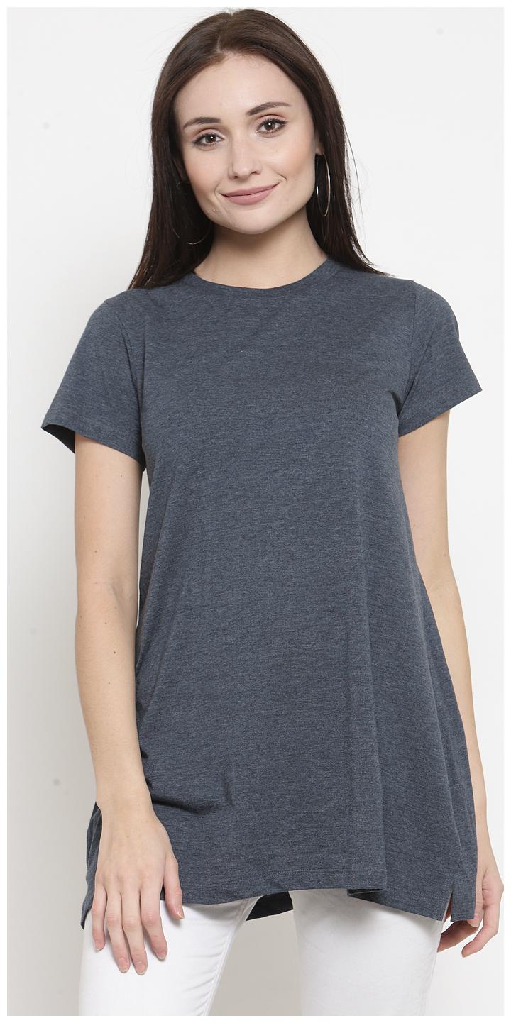 

Kalt Women Solid Regular tunic - Blue