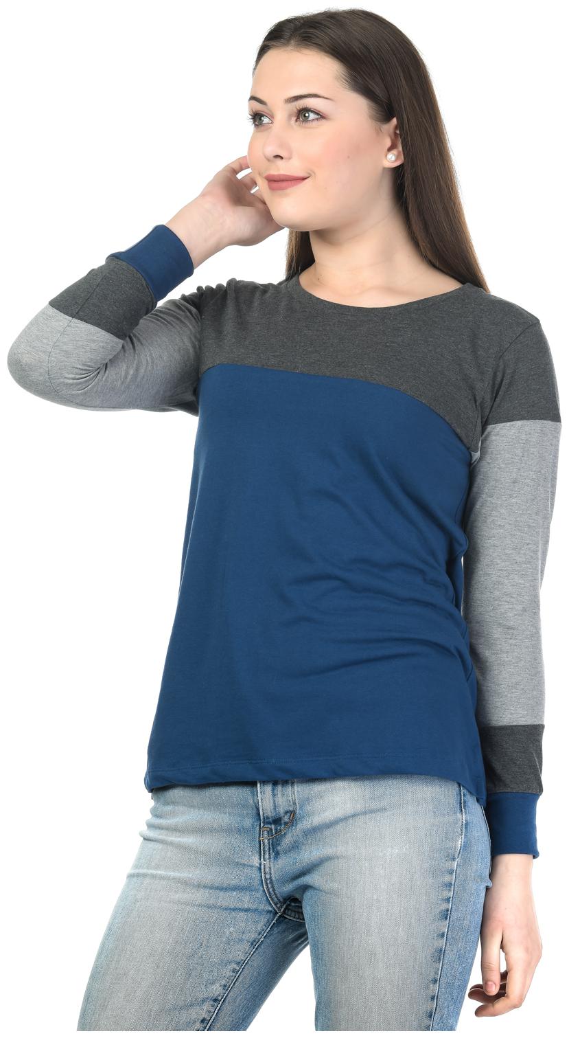 

Kalt Women Solid Regular tunic - Blue Grey