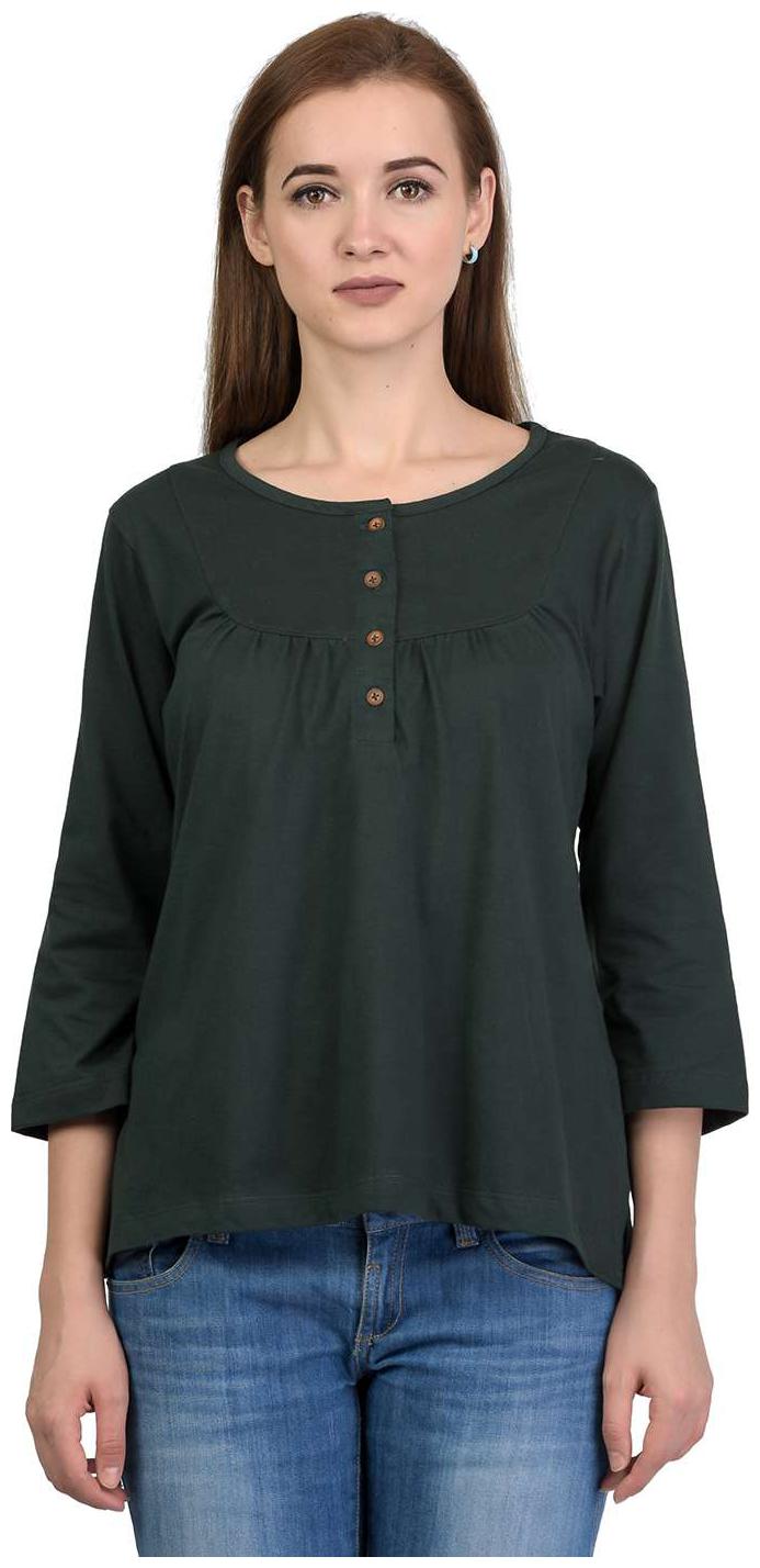 

Kalt Women Printed Regular top - Green