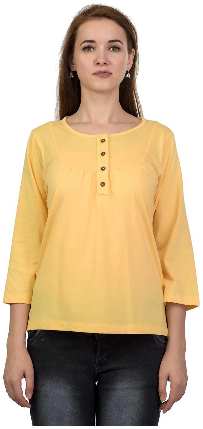 

Kalt Women Solid Regular top - Yellow