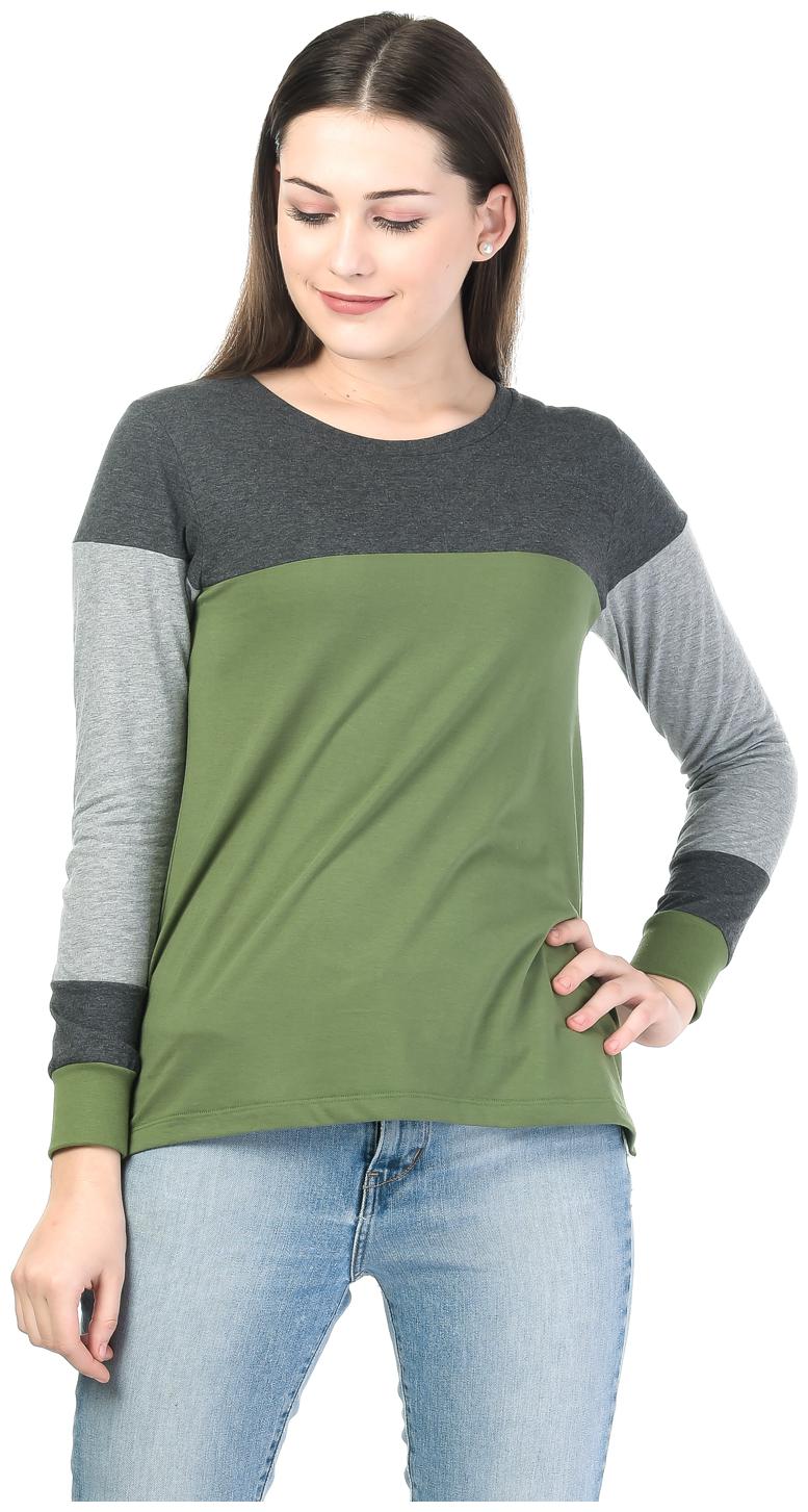 

Kalt Women Solid Regular top - Green Grey
