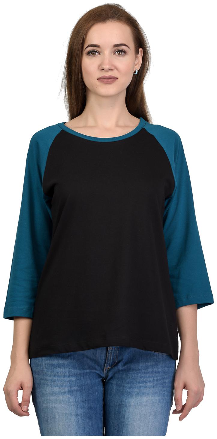 

Kalt Women Solid A-line top - Black Blue