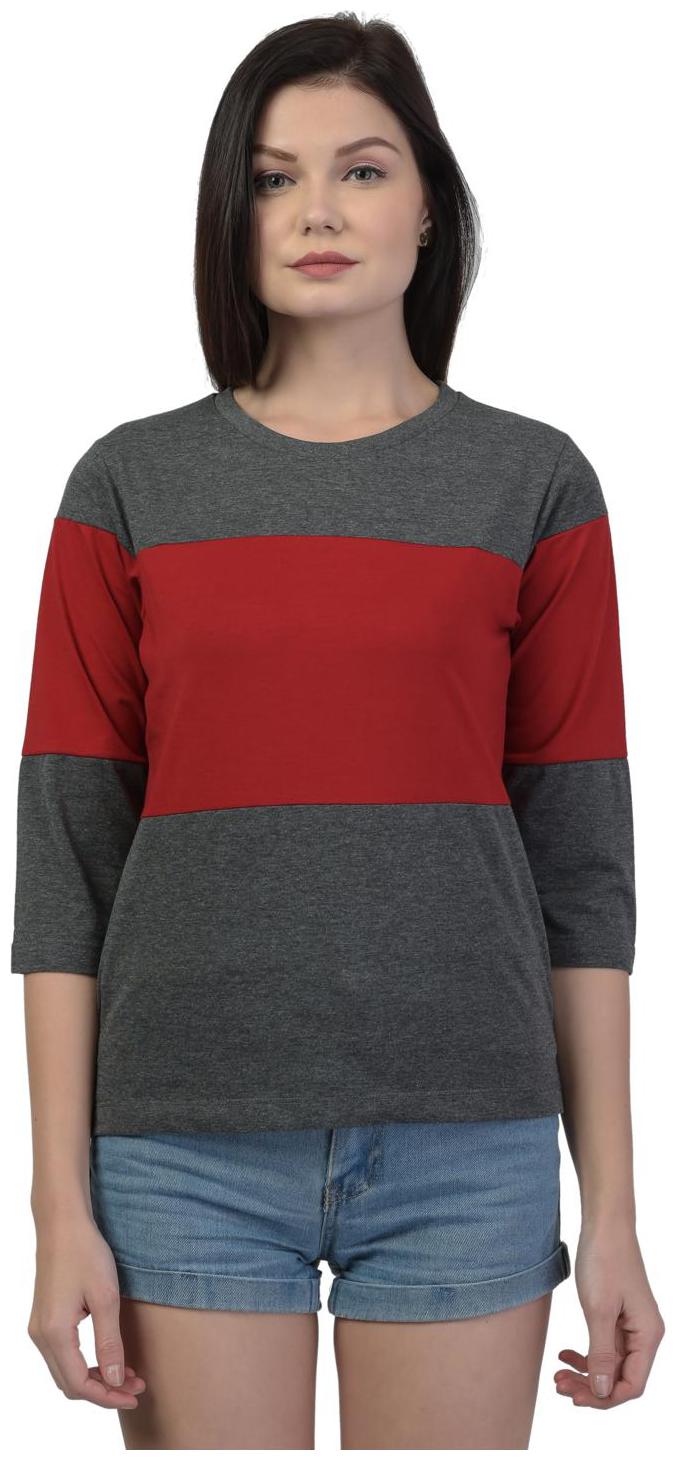 

Kalt Women Striped Regular top - Grey Red