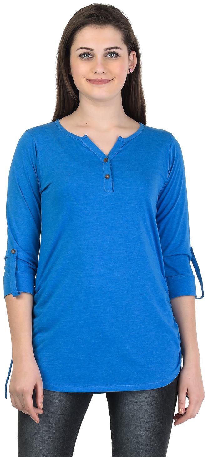 

Kalt Women Solid Regular tunic - Blue
